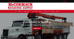 Desktop Screenshot of mccormackbuildingsupply.com